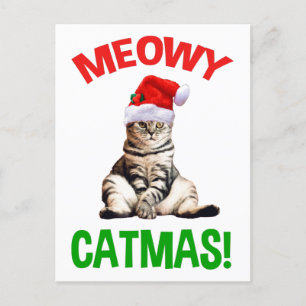 Meowy Catmas. Briefkaart