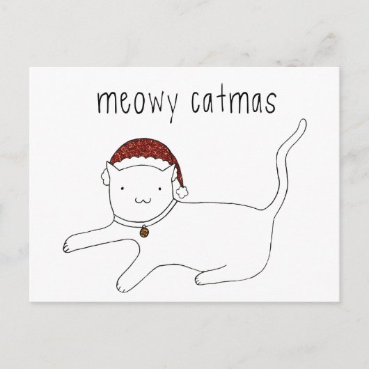 Meowy Catmas briefkaart (Voorkant)