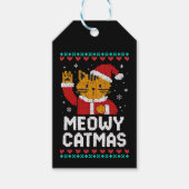Meowy Catmas Cadeaulabel (Voorkant)