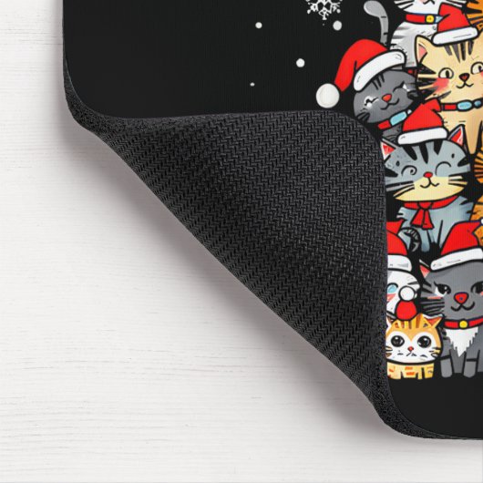 Meowy Catmas Cat Christmas Tree Xmas Girls Boys Fu Muismat (Hoek)