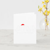 Meowy Catmas Cat Kerstmis Cute Kitten Santa Kaart (Gele Bloem)