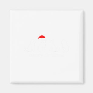 Meowy Catmas Cat Kerstmis Cute Kitten Santa Magneet