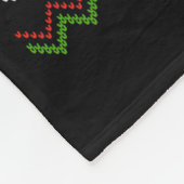 Meowy Catmas Cat Santa Christmas Kitten Xmas Ugly  Fleece Deken (Hoek)