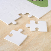 Meowy Catmas Cute Cat Kerstboom Legpuzzel (Zijkant)