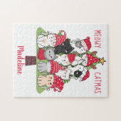 Meowy Catmas Cute Cat Kerstboom Legpuzzel (Horizontaal)
