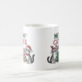 Meowy Catmas Cute Christmas Cats – Funny Holiday Koffiemok (Center)