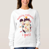Meowy Catmas Funny Cat Lover Trui (Voorkant)