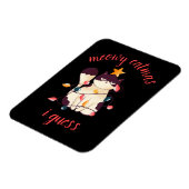 Meowy Catmas Funny Sarcastic Cat Lover Kerstmis Magneet (Linkerzijde)