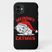 MEOWY CATMAS grappige kerstkat Case-Mate iPhone Case (Achterkant)