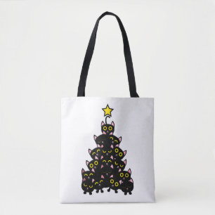 Meowy Catmas Grappige Kerstmis Tote Bag