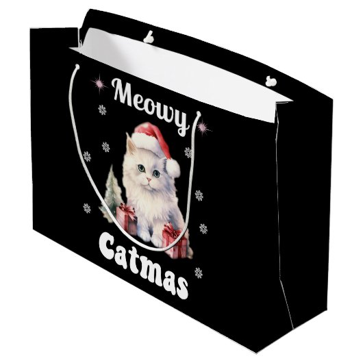 Meowy Catmas Groot Cadeauzakje (Achterkant Gekanteld)