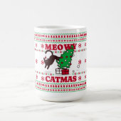 Meowy Catmas Holiday Design – Feestelijk en leuk Koffiemok (Center)