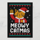 Meowy Catmas Kaart (Voorkant)