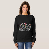 Meowy Catmas, Kat Liefhebber Kerstmis Trui (Voorkant volledig)