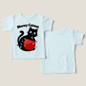 Meowy Catmas - Kat met kerstornament (Ontwerp Voorkant & Achterkant)