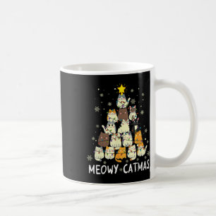 Meowy Catmas kerstboomkat kerstbomen Meisjes Boys Koffiemok