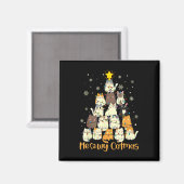 Meowy Catmas kerstboomkat kerstbomen Meisjes Boys  Magneet (Voorkant / Achterkant)