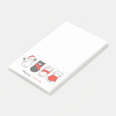 Meowy Catmas kerstkatten Post-it® Notes (Schuin)