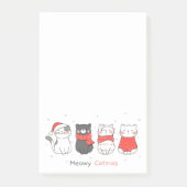 Meowy Catmas kerstkatten Post-it® Notes (Voorkant)