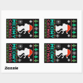 Meowy Catmas kerstkerstkerstkerstkerstkerstkerstke Rechthoekige Sticker (Vel)