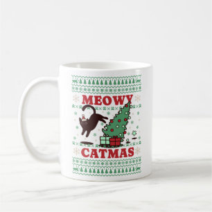 Meowy Catmas Kerstmis Koffiemok