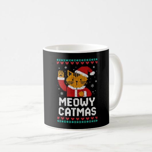 Meowy Catmas Koffiemok (Voorkant rechts)