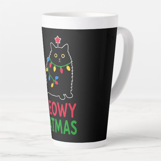 Meowy Catmas Latte Mok (Rechterhoek)