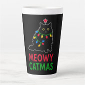 Meowy Catmas Latte Mok (Voorkant)