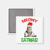 Meowy Catmas. Magneet (Voorkant / Achterkant)