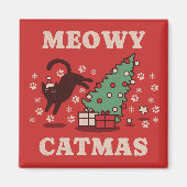 Meowy Catmas Magneet (Voorkant)