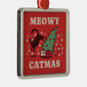 Meowy Catmas Metalen Ornament (Rechts)