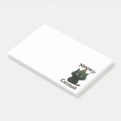 Meowy Catmas Moody cat Post-it® Notes (Schuin)