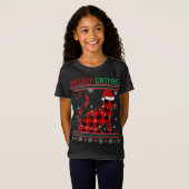 Meowy Catmas Pset Cat Kitten Lover Ugandekerst T-shirt (Voorkant volledig)