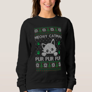 Meowy Catmas Pur Pur Pur Cat Xmas Boom Oeganda Trui