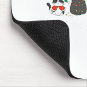 Meowy Catmas Schattige Kitten Santa Hat Christmas  Muismat (Hoek)