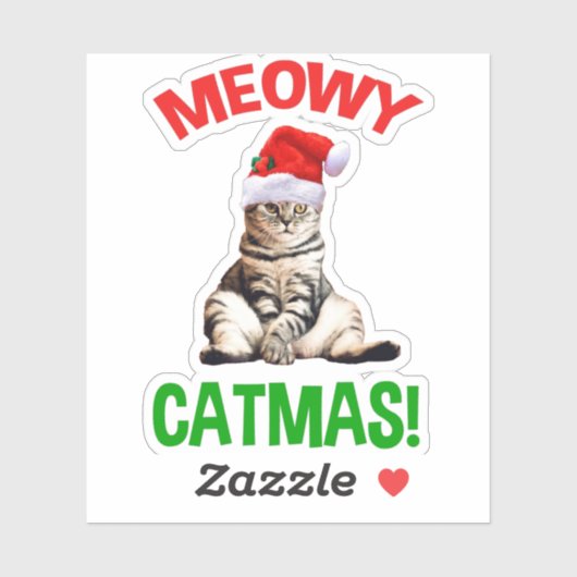 Meowy Catmas. Sticker (Vel)