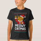 Meowy Catmas T-shirt (Voorkant)