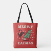 Meowy Catmas Tote Bag (Achterkant)