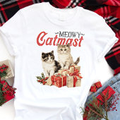Meowy Catmast Schattigee kerstkatten Tri-Blend Shirt