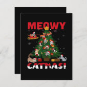 Meowy Chirstmas Informatiekaartje (Voorkant / Achterkant)