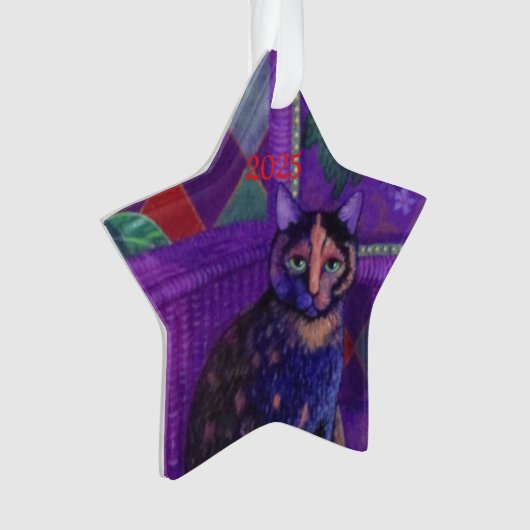 Meowy Christmas 2025 ornament (voorkant)