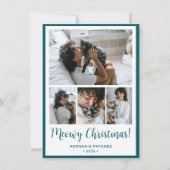 Meowy Christmas 4 Foto Feestdagenkaart (Voorkant)
