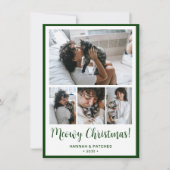 Meowy Christmas 4 Foto Feestdagenkaart (Voorkant)