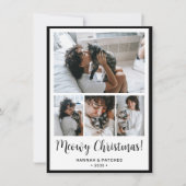 Meowy Christmas 4 Foto Feestdagenkaart (Voorkant)