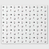 Meowy Christmas - Capped Kat kerstpapier Cadeaupapier (Vlak)