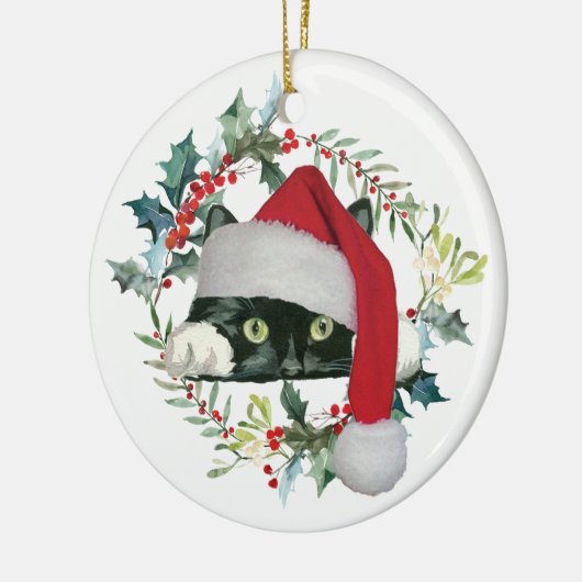 Meowy Christmas cat Christmas tree ornament (Links)