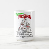 Meowy Christmas Cat – Cute Holiday Cat Lovers Mug Koffiemok (Center)