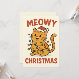 Meowy Christmas Cat Kaart