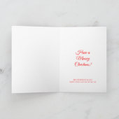 Meowy Christmas Cat Kaart — opgelet iedereen (Binnen)