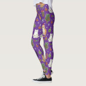 Meowy Christmas Cat Leggings - Gift For Cat Mom (Links)